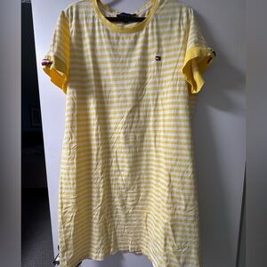 Women’s Tommy Hilfiger yellow striped cotton-blend dress